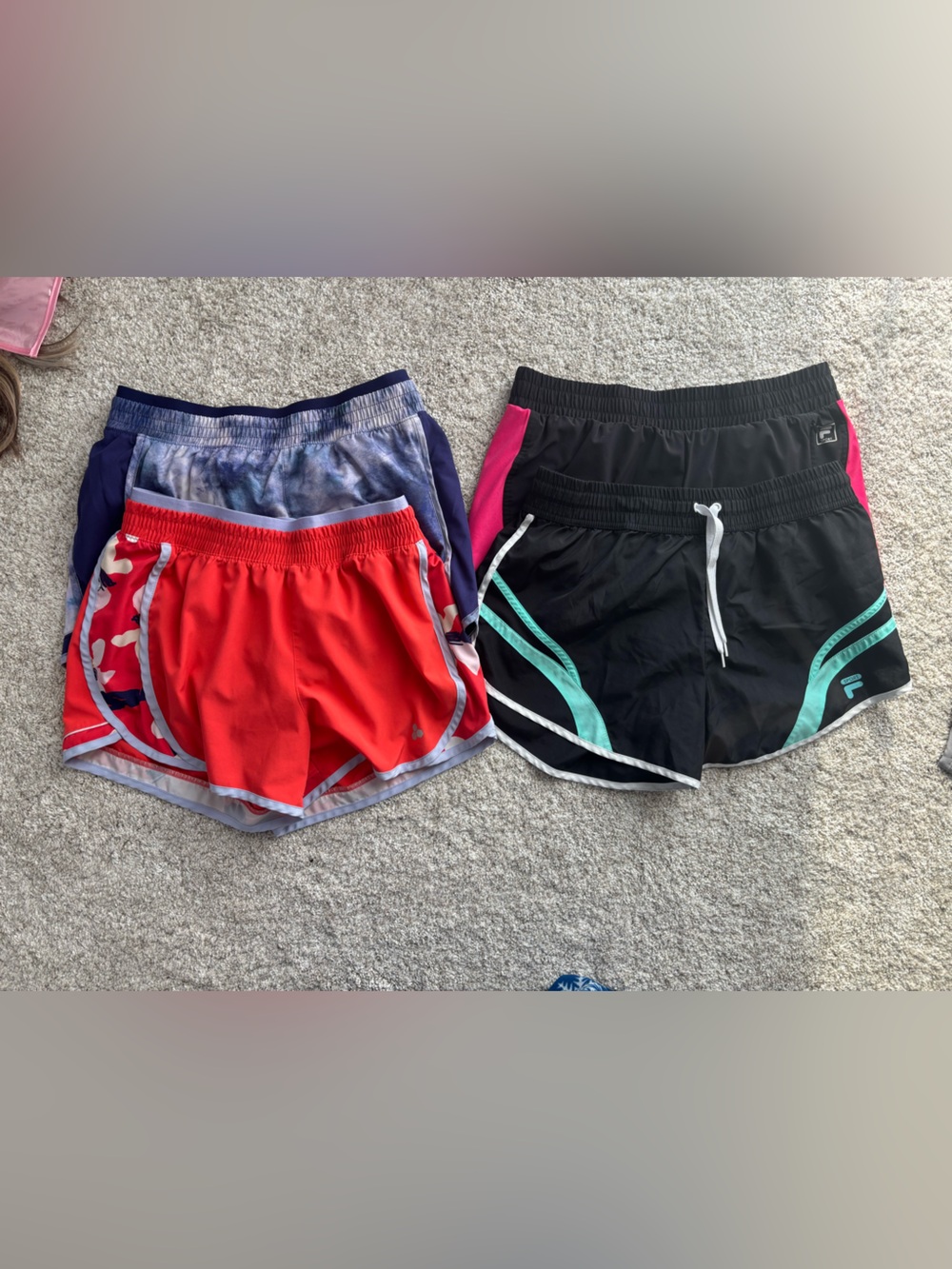 Set of 4 lined athletic shorts